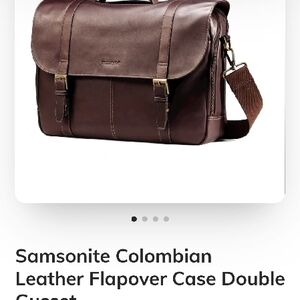 Samsonite Brown Leather Briefcase
